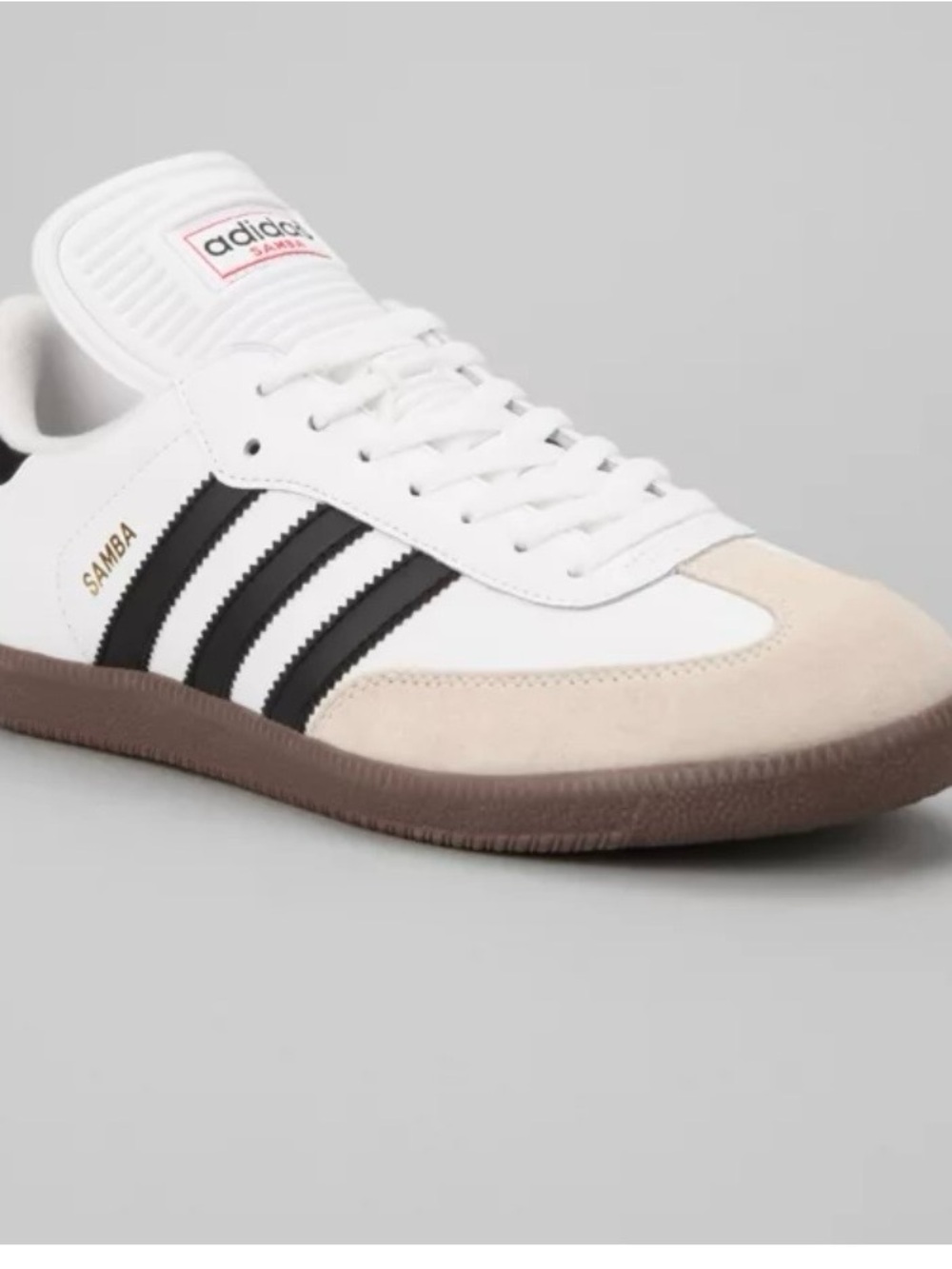 adidas Samba White Black Cream Suede Low-Top Sneakers